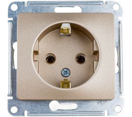 Розетка Schneider Electric GLOSSA с заземлением, 16А, ТИТАН GSL000443 