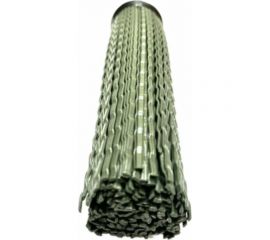 Метла круглая Berhau простая 260x200 мм полипропиленовая, без черенка 101908 