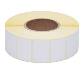 Термоэтикетки CACTUS Eco CS-TE30201800N сегмент: 30x20 мм, внешний диаметр рулона 92 мм, диаметр втулки 40 мм, 1800 шт./рул., белый 1738682 