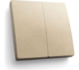 Двухклавишный беспроводной выключатель FERON TM82, 230V, 500W, золото 41726 