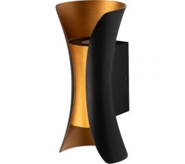 Светодиодая декоративная подсветка ЭРА WL42 BKGD 10Вт, 3500К, черный/золото, IP54, для интерьера, фасадов зданий Б0054420 
