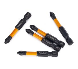 Биты торсионные S2, PH2, 50 мм, 5 шт rage by VIRA 554122 