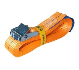 Стяжной ремень с пружинным замком UVE 250 daN, 2,5 м, 25 мм, оранжевый RS-25-250-2,5-orange 
