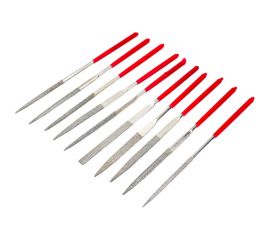 Набор алмазных надфилей HANDSKIT 140x3 мм, 10 штук NADF10D 