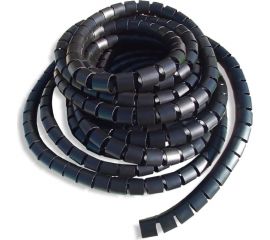 Спиральный защитный рукав PARLMU LXQ 28-1-k10 полиэтилен, размер 28, цвет черный, длина 10 м PR4800500-10 