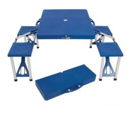 Складной стол со скамейками Ecos TD-12 в чемодане 993085 