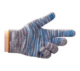 Рабочие перчатки Белона графит, 4 нитка, класс 10, точка, 100 пар П-01 Т.4.10.Г 