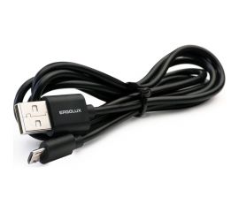 Кабель usb-micro usb Ergolux Elx-cdc01-c02 3а, 1,2м, черный, зарядка+передача данных, коробка 15093 