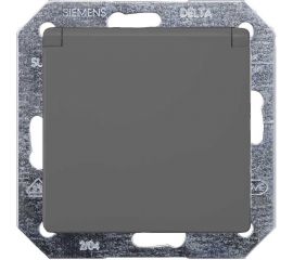 Розетка SCHUKO Siemens DELTA I-SYSTEM черный металлик 5UB1927 