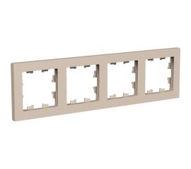 4-местная универсальная рамка Systeme Electric Atlasdesign песочный ATN001204 