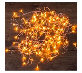 Светодиодная гирлянда NEON-NIGHT Твинкл-Лайт 8 режимов, 10м, 100 LED, прозрачный провод, тёплый белый 303-063 