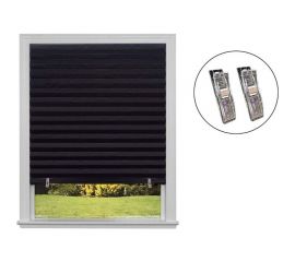 Самоклеящиеся шторы-плиссе Рыжий кот Skandi, размер 90x180 см, цвет черный 105047 