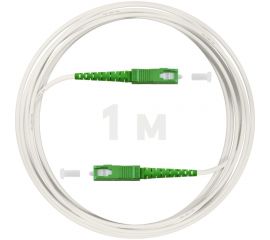 Оптический патч-корд KSC LIGHT PON SC/APC-SC/APC SM G.657A1 (9/125) Simplex 3.0 мм LSZH - 1 м PO-SM7A1-SX3-SCA-SCA-1 