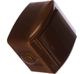 Выключатель Lezard NATA, с подсветкой, сосна, 710-0800-111 