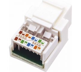 Модуль keystone REXANT jack rj-45(8p8c), utp, cat 5e, тип 180 градусов, белый 10 шт 03-1011 