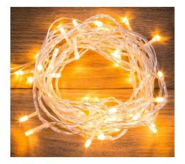 Светодиодная гирлянда NEON-NIGHT Твинкл-Лайт 8 режимов, 6м, 40 LED, прозрачный провод, тёплый белый 303-176 