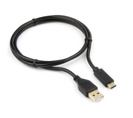 Кабель usb Cablexpert usb2.0 am/type-c, qc 3.0, 36w, 3a, 1м, черный, без инд. упак., CCP-USB2-AMCM-1M-0 