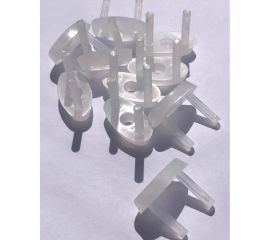 Заглушки для розеток от детей 100% Baby Safety 10шт. Прозрачные 4670006471379 