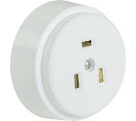 Разборная розетка для плиты IEK РПпл10-01-Ст, с заземляющим контактом, открытой установки, 32А, белая ERP10-32-01-K01 