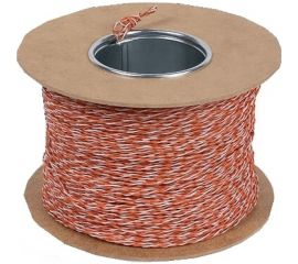 Кроссировочная витая пара Cabeus неэкранированная U/UTP, (Jumper Wire) категория 5e, 1 пара (24 AWG), одножильный (solid), без общей внешней оболочки UTP-1P-Cat.5e-SOLID-CROSS-500-OR 