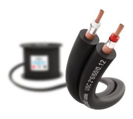 Стерео сигнальный кабель PROCAST cable USC 2*6/60/0,12.15, D 2x6mm, черный, 15 м НФ-00001839 