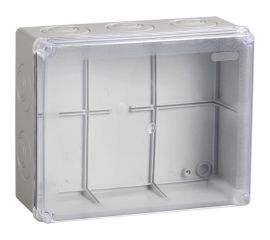 Распаячная коробка IEK км41276 о/п 240x195x90мм прозр. кр. ip55 UKO10-240-195-090-K51-55 