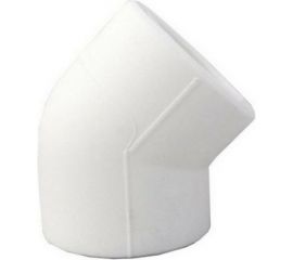 Угольник MeerPlast PP-RC белый Дн90 Ру25 45гр под пайку D200-00992 