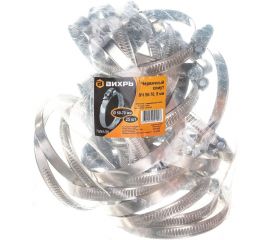 Металлический червячный хомут Вихрь 50-70, 9мм 25 шт 73/9/1/26 