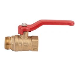 Шаровой полнопроходной кран DN.ru 11б27п1 ду15 ру16 латунь муфтовый (гайка-штуцер), рычаг D160-00296 