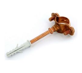 Хомут для труб Uni-Fitt 35 медный со шпилькой и дюбелем 851R3500 