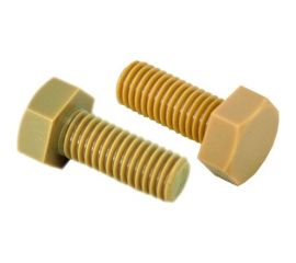 Болт ЦКИ DIN 933, М10x35 мм, полиамид, SW17, 10 шт. 54600 