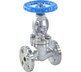 Запорный клапан DN.ru 15нж22нж ду15 ру40 стальной, фланцевый, штурвал D090-01273 
