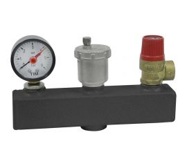 Группа безопасности RISPA STANDART(цвет красный/антик/графит) 3/4" 1.5 бара RTA-0105 