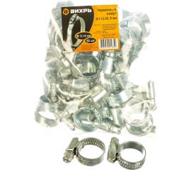 Металлический червячный хомут Вихрь 12-20, 9мм 50 шт 73/9/1/21 