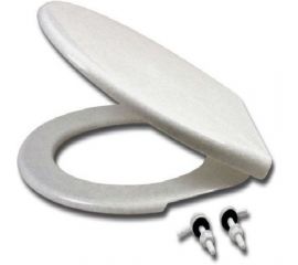 Сиденье для унитаза BEROSSI ВИКТОРИЯ белый мрамор арт.512 193200 