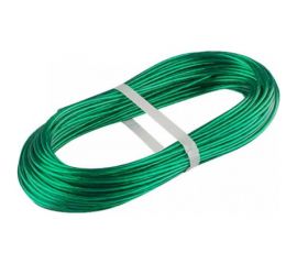 Металлополимерный цветной трос Tech-Krep 3мм 20м зеленый - накл. 136598 