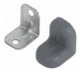 Крепежный уголок с пластиковой крышкой Tech-Krep 20x20 серый 4 шт. пакет 147869 