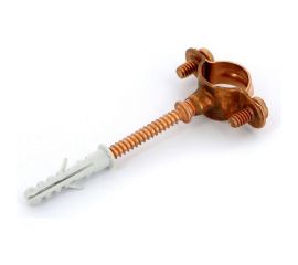 Хомут для труб Uni-Fitt 15 медный со шпилькой и дюбелем 851R1500 