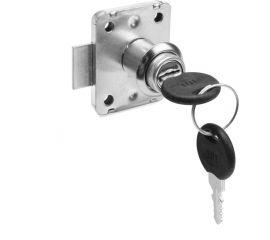 Мебельный замок ТУНДРА оцинкованный, 2 английских ключа 5078978 