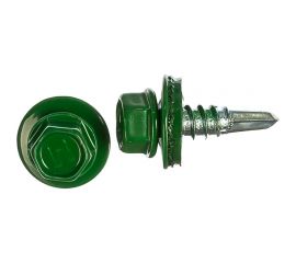 Кровельный саморез крепежная техника зеленый лист 300 шт 420258 БК 