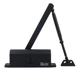 Дверной доводчик DORF 110 кг, черный RAL 9005 matt L8224_black 