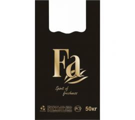 Пакеты-майка ЮПЛАСТ Фа комплект 100 шт, 30+16x55 см, Пнд, черные, 25 мкм 604979 