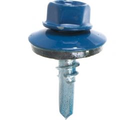 Кровельный саморез Качественный КРЕПЕЖ синий RAL 5005, 5.5х19 мм, 200 шт 1000711 КЧ 