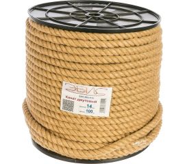 Джутовый канат, катушка, 14мм х 100м Эбис 00142 