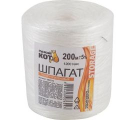 Полипропиленовый шпагат Рыжий кот бобина D1,2мм 1200тэкс 200м 082278 