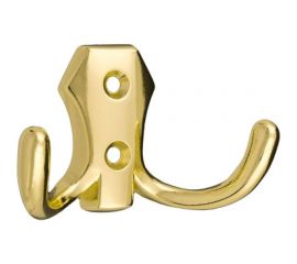 Крючок Tech-Krep 2405, 2-х рожковый, золото 1 шт - пакет 129916 