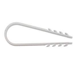 Дюбель-хомут для круглого кабеля EKF 19x25 мм, белый PROxima 100 шт. plc-ncc-19x25w 