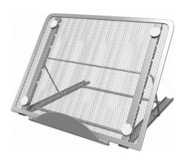 Подставка для книг, ноутбуков, планшетов BRAUBERG Germanium 240x195x20 мм, серебро, металл 237984 