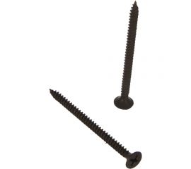 Саморез Качественный КРЕПЕЖ 3.5x55 мм, потай, частая резьба, оксид, 100 шт 0200403 КЧ 