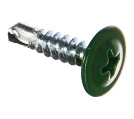 Прессшайба Качественный КРЕПЕЖ 4.2х16 мм, зеленый лист RAL 6002, сверло, 250 шт 0300205 КЧ 